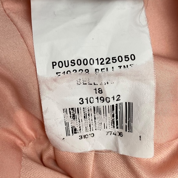 David’s Bridal Bellini Pink Peach Lace Bridesmaid Dress Size 18 - Picture 7 of 11
